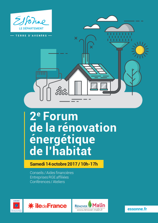2e Forum de la Rénovation Energétique de l'Habitat, samedi 14 Octobre 2017 à la M.D.H d'Evry. Assister à la conférence par Alpha Combles sur l'isolation de toiture.