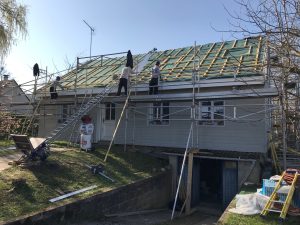 0 Facade avant pendant travaux