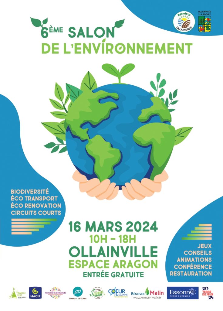 Alpha Combles participe au 6ieme salon de l'Environnement à Ollainville le samedi 16 mars 2024. Venez nous rencontrer et participer aux supers conférences !
