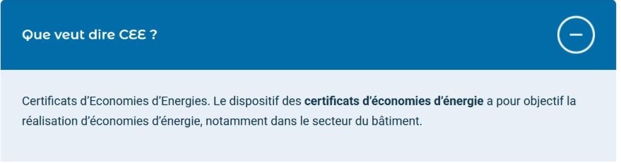 Alpha Combles que veut dire CEE